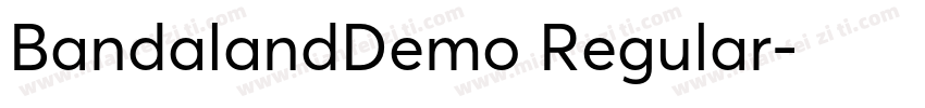 BandalandDemo Regular字体转换